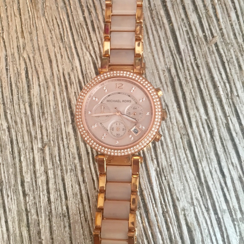 Micheal Kors Parker Rose-Gold Tone Watch